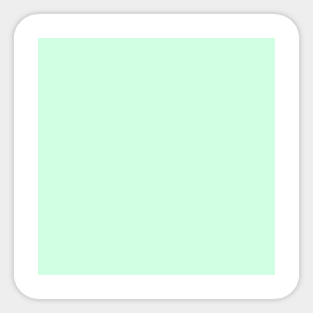 Pale Green Summermint Pastel Green Mint Sticker